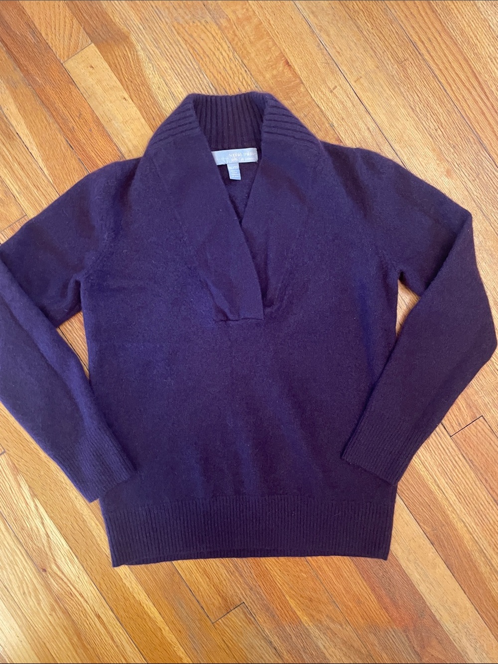 Cashmere SOPHIA MILANO Shawl Collar Classic Luxury Coastal Cottagecore Sweater